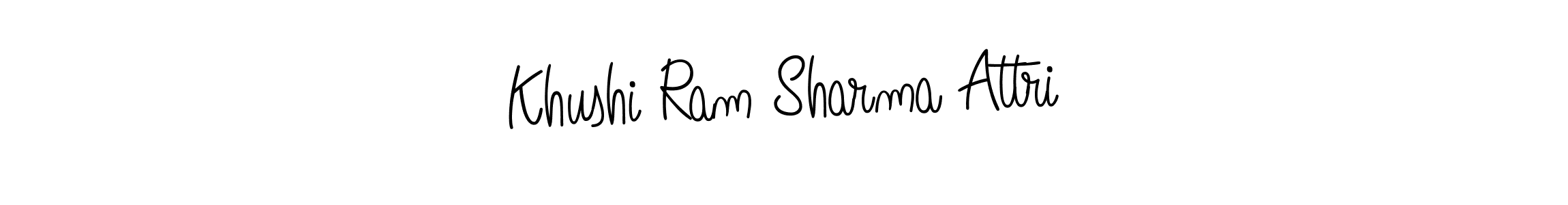 Make a beautiful signature design for name Khushi Ram Sharma Attri. Use this online signature maker to create a handwritten signature for free. Khushi Ram Sharma Attri signature style 5 images and pictures png