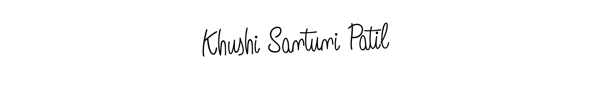 Also we have Khushi Santuni Patil name is the best signature style. Create professional handwritten signature collection using Angelique-Rose-font-FFP autograph style. Khushi Santuni Patil signature style 5 images and pictures png