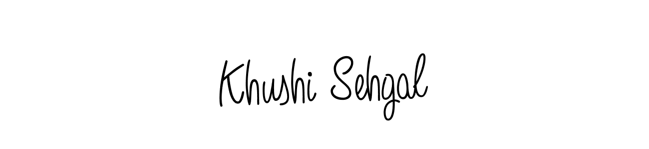 Khushi Sehgal stylish signature style. Best Handwritten Sign (Angelique-Rose-font-FFP) for my name. Handwritten Signature Collection Ideas for my name Khushi Sehgal. Khushi Sehgal signature style 5 images and pictures png