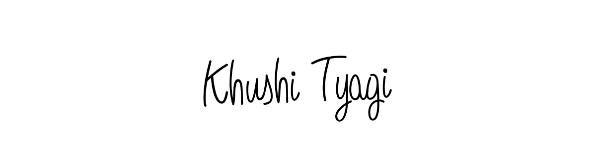if you are searching for the best signature style for your name Khushi Tyagi. so please give up your signature search. here we have designed multiple signature styles  using Angelique-Rose-font-FFP. Khushi Tyagi signature style 5 images and pictures png
