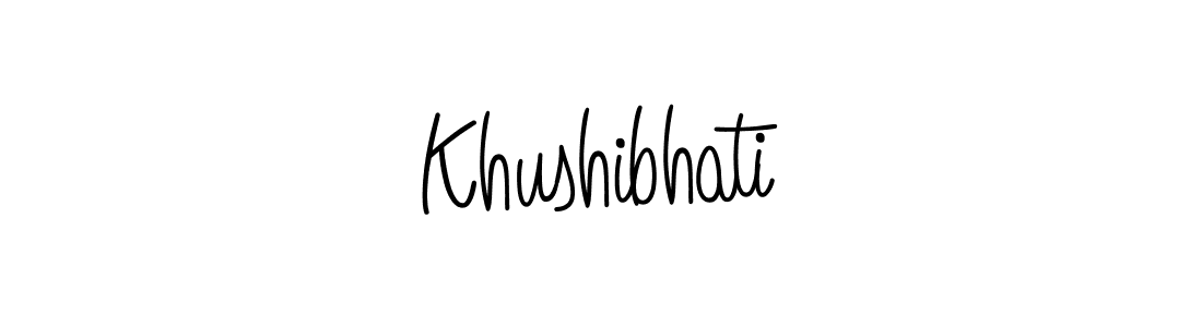 The best way (Angelique-Rose-font-FFP) to make a short signature is to pick only two or three words in your name. The name Khushibhati include a total of six letters. For converting this name. Khushibhati signature style 5 images and pictures png