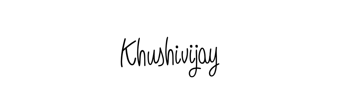 You should practise on your own different ways (Angelique-Rose-font-FFP) to write your name (Khushivijay) in signature. don't let someone else do it for you. Khushivijay signature style 5 images and pictures png