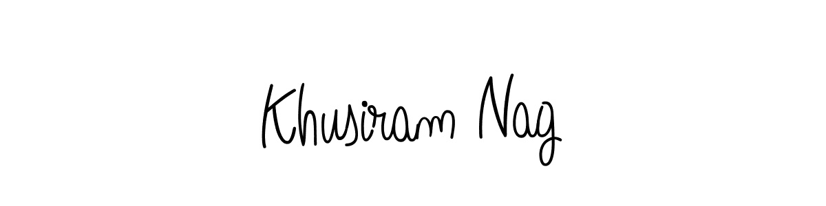 Also we have Khusiram Nag name is the best signature style. Create professional handwritten signature collection using Angelique-Rose-font-FFP autograph style. Khusiram Nag signature style 5 images and pictures png