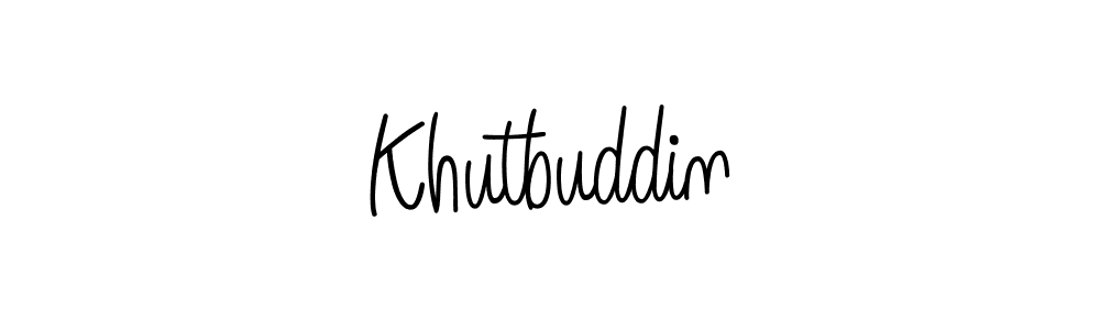 Make a beautiful signature design for name Khutbuddin. Use this online signature maker to create a handwritten signature for free. Khutbuddin signature style 5 images and pictures png