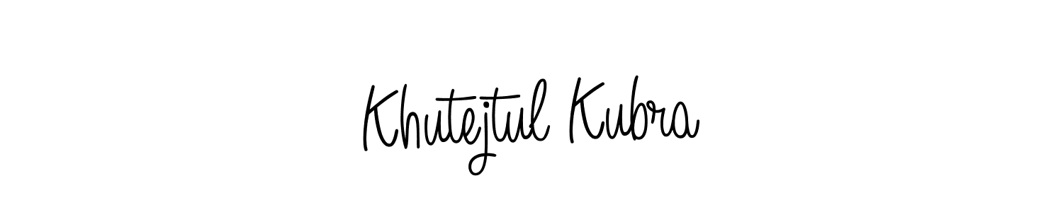 How to make Khutejtul Kubra name signature. Use Angelique-Rose-font-FFP style for creating short signs online. This is the latest handwritten sign. Khutejtul Kubra signature style 5 images and pictures png