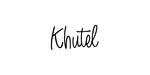 Also You can easily find your signature by using the search form. We will create Khutel name handwritten signature images for you free of cost using Angelique-Rose-font-FFP sign style. Khutel signature style 5 images and pictures png