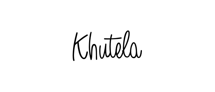 The best way (Angelique-Rose-font-FFP) to make a short signature is to pick only two or three words in your name. The name Khutela include a total of six letters. For converting this name. Khutela signature style 5 images and pictures png