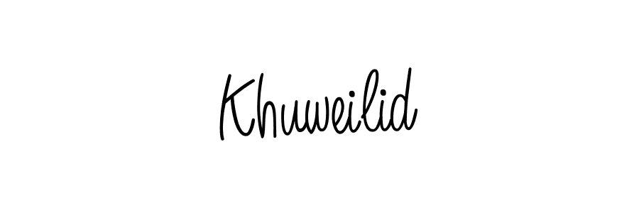 It looks lik you need a new signature style for name Khuweilid. Design unique handwritten (Angelique-Rose-font-FFP) signature with our free signature maker in just a few clicks. Khuweilid signature style 5 images and pictures png