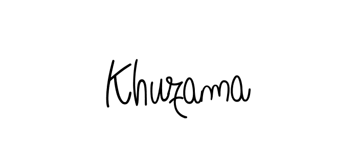 Make a beautiful signature design for name Khuzama. Use this online signature maker to create a handwritten signature for free. Khuzama signature style 5 images and pictures png