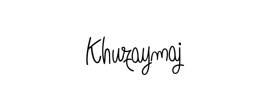 How to Draw Khuzaymaj signature style? Angelique-Rose-font-FFP is a latest design signature styles for name Khuzaymaj. Khuzaymaj signature style 5 images and pictures png