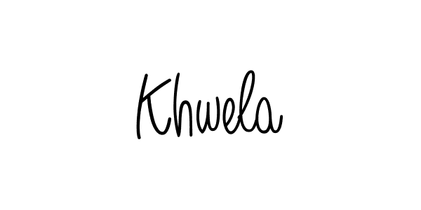 if you are searching for the best signature style for your name Khwela. so please give up your signature search. here we have designed multiple signature styles  using Angelique-Rose-font-FFP. Khwela signature style 5 images and pictures png