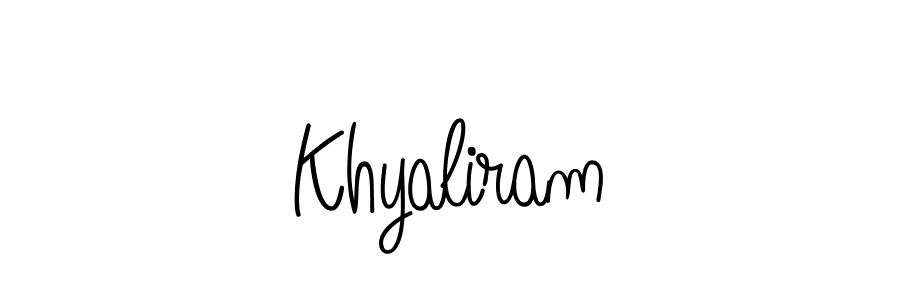 How to make Khyaliram signature? Angelique-Rose-font-FFP is a professional autograph style. Create handwritten signature for Khyaliram name. Khyaliram signature style 5 images and pictures png