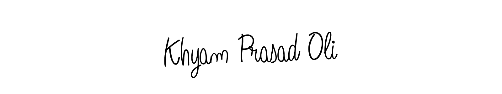 Similarly Angelique-Rose-font-FFP is the best handwritten signature design. Signature creator online .You can use it as an online autograph creator for name Khyam Prasad Oli. Khyam Prasad Oli signature style 5 images and pictures png