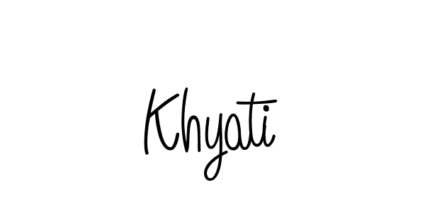 How to make Khyati signature? Angelique-Rose-font-FFP is a professional autograph style. Create handwritten signature for Khyati name. Khyati signature style 5 images and pictures png