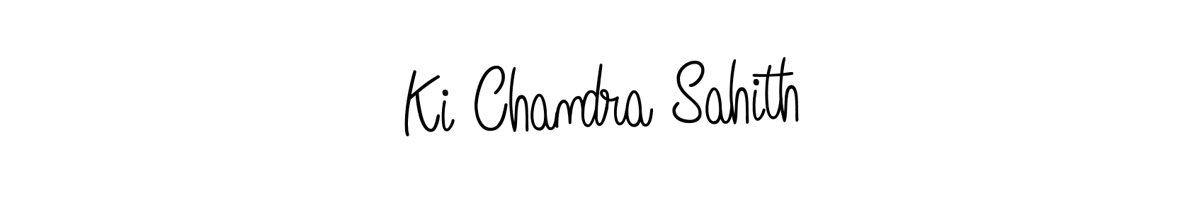 Design your own signature with our free online signature maker. With this signature software, you can create a handwritten (Angelique-Rose-font-FFP) signature for name Ki Chandra Sahith. Ki Chandra Sahith signature style 5 images and pictures png