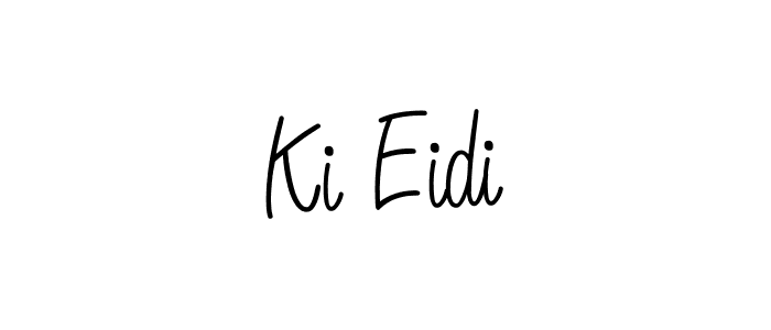 Use a signature maker to create a handwritten signature online. With this signature software, you can design (Angelique-Rose-font-FFP) your own signature for name Ki Eidi. Ki Eidi signature style 5 images and pictures png