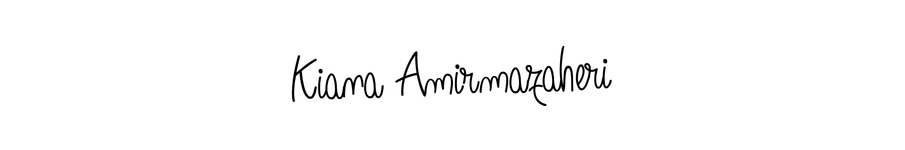 Design your own signature with our free online signature maker. With this signature software, you can create a handwritten (Angelique-Rose-font-FFP) signature for name Kiana Amirmazaheri. Kiana Amirmazaheri signature style 5 images and pictures png