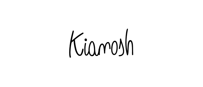 Design your own signature with our free online signature maker. With this signature software, you can create a handwritten (Angelique-Rose-font-FFP) signature for name Kianosh. Kianosh signature style 5 images and pictures png