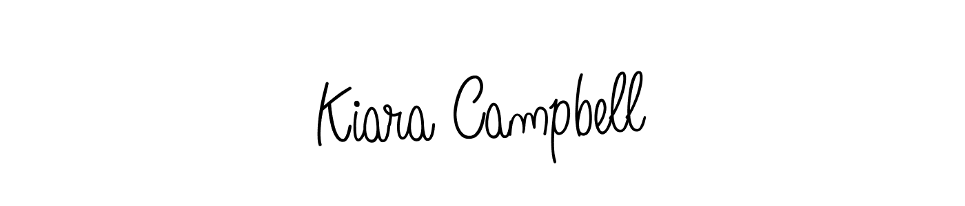 How to make Kiara Campbell name signature. Use Angelique-Rose-font-FFP style for creating short signs online. This is the latest handwritten sign. Kiara Campbell signature style 5 images and pictures png