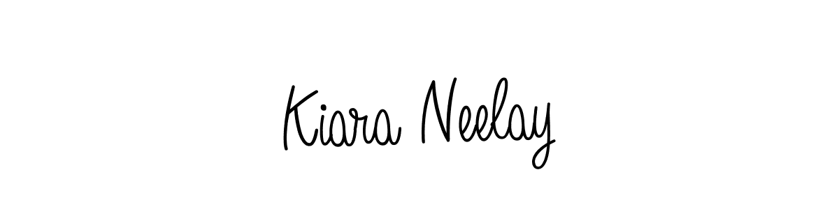 How to make Kiara Neelay name signature. Use Angelique-Rose-font-FFP style for creating short signs online. This is the latest handwritten sign. Kiara Neelay signature style 5 images and pictures png