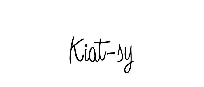 How to Draw Kiat-sy signature style? Angelique-Rose-font-FFP is a latest design signature styles for name Kiat-sy. Kiat-sy signature style 5 images and pictures png