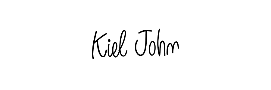 Make a beautiful signature design for name Kiel John. With this signature (Angelique-Rose-font-FFP) style, you can create a handwritten signature for free. Kiel John signature style 5 images and pictures png