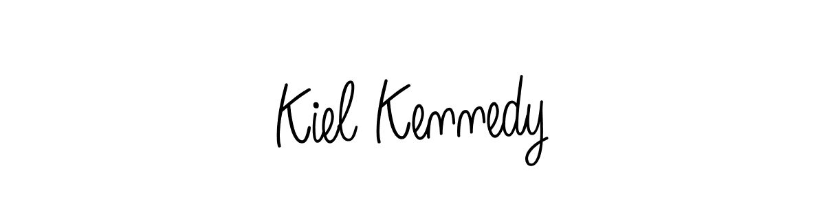 The best way (Angelique-Rose-font-FFP) to make a short signature is to pick only two or three words in your name. The name Kiel Kennedy include a total of six letters. For converting this name. Kiel Kennedy signature style 5 images and pictures png