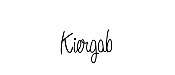 How to make Kiergab name signature. Use Angelique-Rose-font-FFP style for creating short signs online. This is the latest handwritten sign. Kiergab signature style 5 images and pictures png
