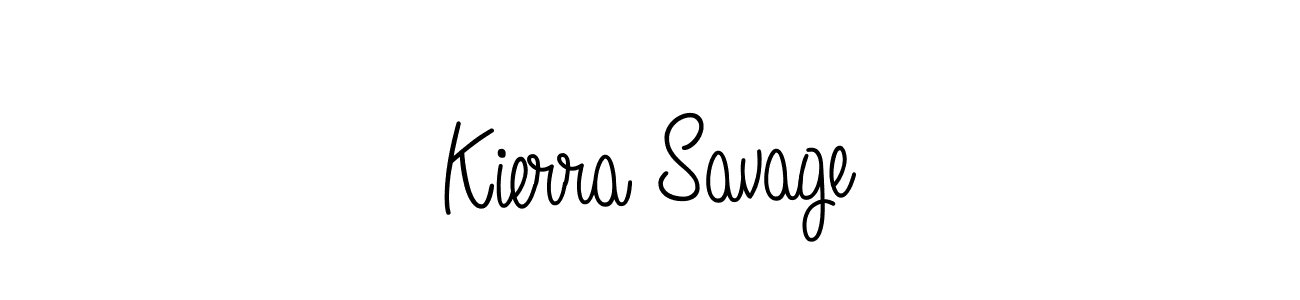 Use a signature maker to create a handwritten signature online. With this signature software, you can design (Angelique-Rose-font-FFP) your own signature for name Kierra Savage. Kierra Savage signature style 5 images and pictures png