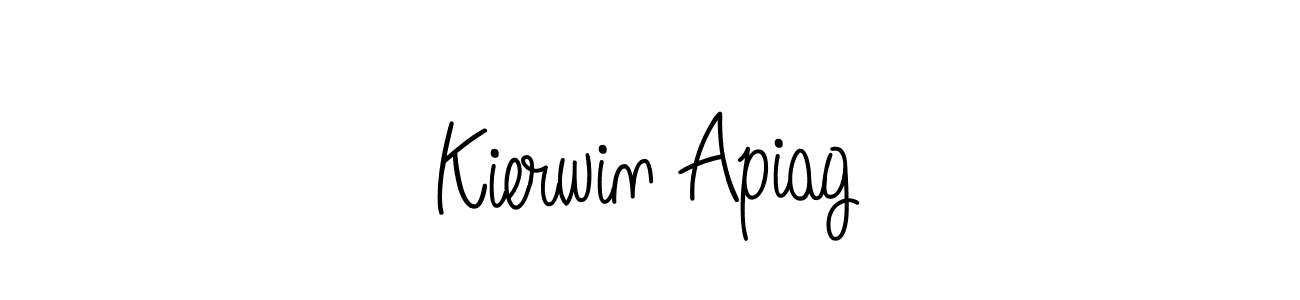 Similarly Angelique-Rose-font-FFP is the best handwritten signature design. Signature creator online .You can use it as an online autograph creator for name Kierwin Apiag. Kierwin Apiag signature style 5 images and pictures png