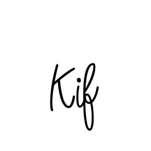 Kif stylish signature style. Best Handwritten Sign (Angelique-Rose-font-FFP) for my name. Handwritten Signature Collection Ideas for my name Kif. Kif signature style 5 images and pictures png