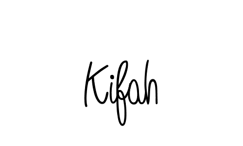You should practise on your own different ways (Angelique-Rose-font-FFP) to write your name (Kifah) in signature. don't let someone else do it for you. Kifah signature style 5 images and pictures png