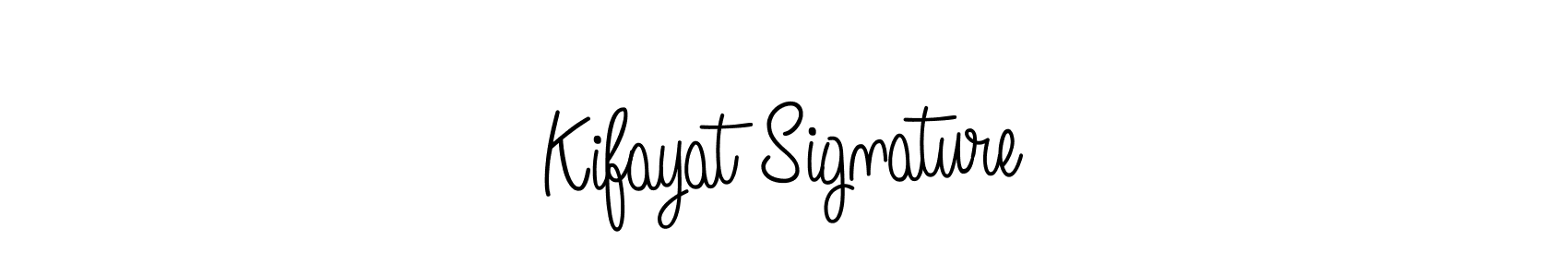 Design your own signature with our free online signature maker. With this signature software, you can create a handwritten (Angelique-Rose-font-FFP) signature for name Kifayat Signature. Kifayat Signature signature style 5 images and pictures png