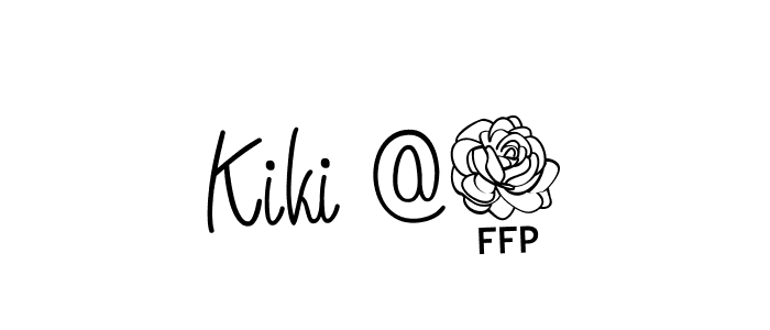 You should practise on your own different ways (Angelique-Rose-font-FFP) to write your name (Kiki @2) in signature. don't let someone else do it for you. Kiki @2 signature style 5 images and pictures png