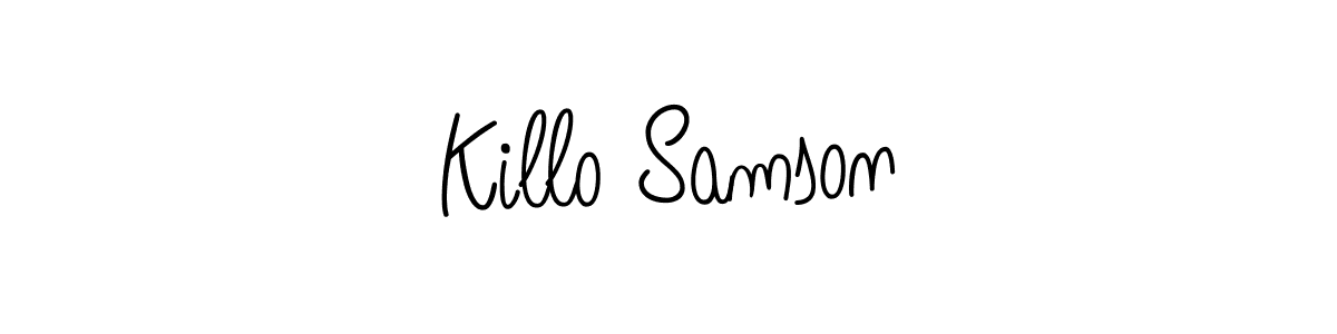How to make Killo Samson signature? Angelique-Rose-font-FFP is a professional autograph style. Create handwritten signature for Killo Samson name. Killo Samson signature style 5 images and pictures png