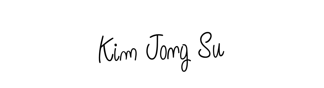 Use a signature maker to create a handwritten signature online. With this signature software, you can design (Angelique-Rose-font-FFP) your own signature for name Kim Jong Su. Kim Jong Su signature style 5 images and pictures png