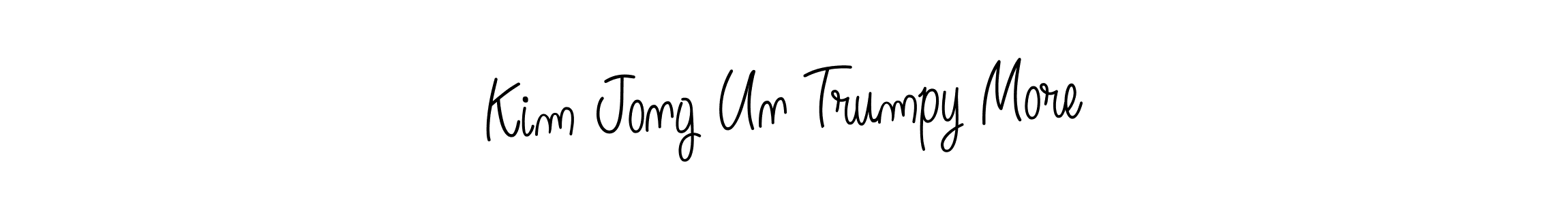 Also we have Kim Jong Un Trumpy More name is the best signature style. Create professional handwritten signature collection using Angelique-Rose-font-FFP autograph style. Kim Jong Un Trumpy More signature style 5 images and pictures png