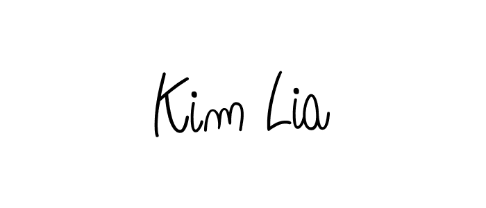 How to make Kim Lia signature? Angelique-Rose-font-FFP is a professional autograph style. Create handwritten signature for Kim Lia name. Kim Lia signature style 5 images and pictures png