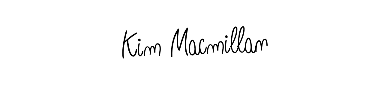 You should practise on your own different ways (Angelique-Rose-font-FFP) to write your name (Kim Macmillan) in signature. don't let someone else do it for you. Kim Macmillan signature style 5 images and pictures png