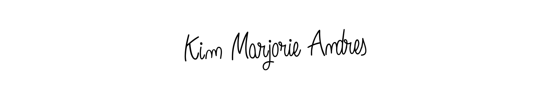 How to Draw Kim Marjorie Andres signature style? Angelique-Rose-font-FFP is a latest design signature styles for name Kim Marjorie Andres. Kim Marjorie Andres signature style 5 images and pictures png