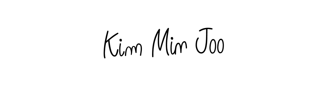 The best way (Angelique-Rose-font-FFP) to make a short signature is to pick only two or three words in your name. The name Kim Min Joo include a total of six letters. For converting this name. Kim Min Joo signature style 5 images and pictures png