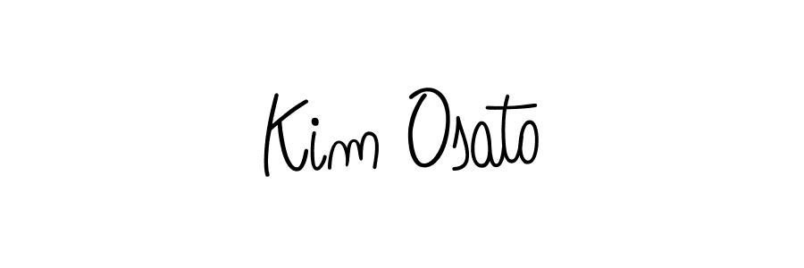 Make a beautiful signature design for name Kim Osato. With this signature (Angelique-Rose-font-FFP) style, you can create a handwritten signature for free. Kim Osato signature style 5 images and pictures png