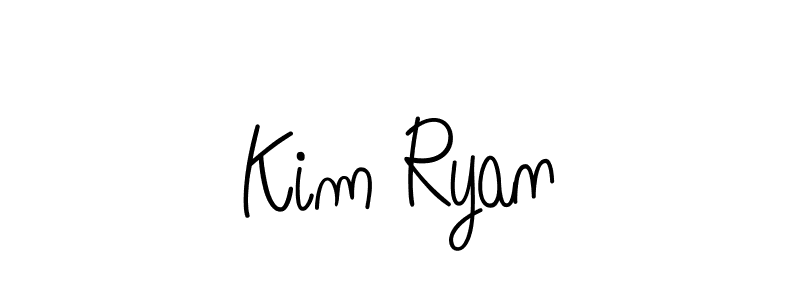 Kim Ryan stylish signature style. Best Handwritten Sign (Angelique-Rose-font-FFP) for my name. Handwritten Signature Collection Ideas for my name Kim Ryan. Kim Ryan signature style 5 images and pictures png