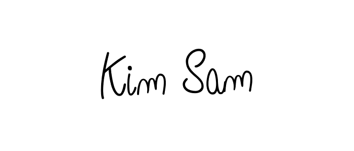 Design your own signature with our free online signature maker. With this signature software, you can create a handwritten (Angelique-Rose-font-FFP) signature for name Kim Sam. Kim Sam signature style 5 images and pictures png