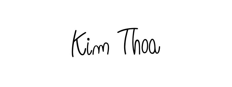 This is the best signature style for the Kim Thoa name. Also you like these signature font (Angelique-Rose-font-FFP). Mix name signature. Kim Thoa signature style 5 images and pictures png