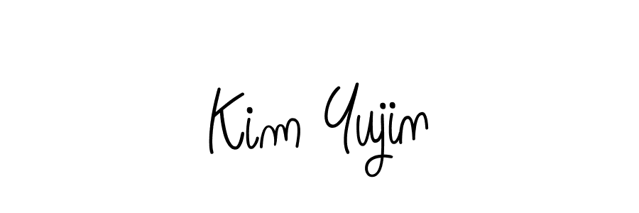 Design your own signature with our free online signature maker. With this signature software, you can create a handwritten (Angelique-Rose-font-FFP) signature for name Kim Yujin. Kim Yujin signature style 5 images and pictures png