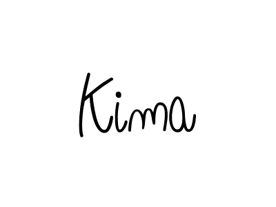 Use a signature maker to create a handwritten signature online. With this signature software, you can design (Angelique-Rose-font-FFP) your own signature for name Kima. Kima signature style 5 images and pictures png