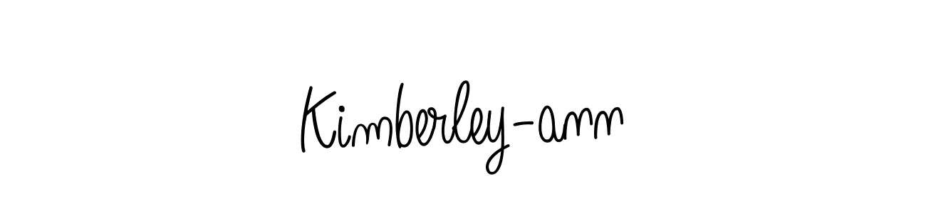 Design your own signature with our free online signature maker. With this signature software, you can create a handwritten (Angelique-Rose-font-FFP) signature for name Kimberley-ann. Kimberley-ann signature style 5 images and pictures png