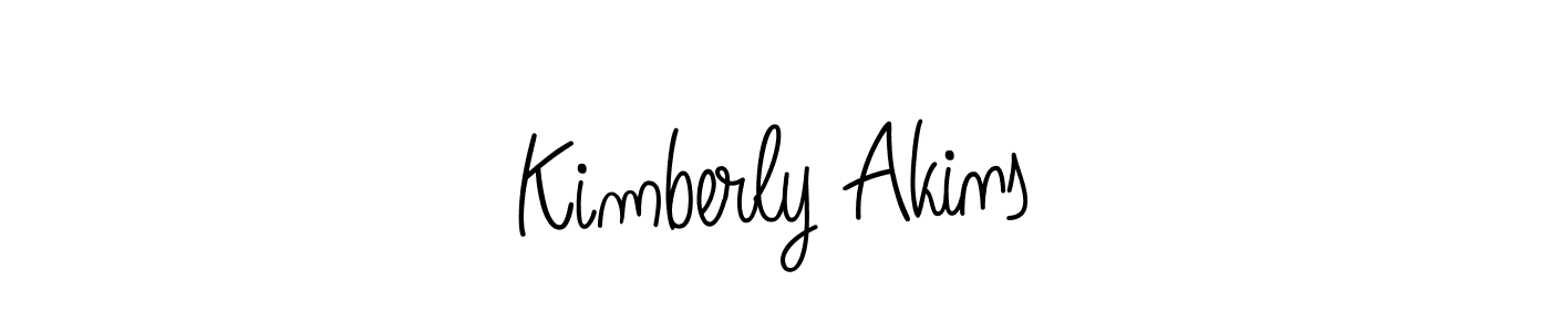 How to Draw Kimberly Akins signature style? Angelique-Rose-font-FFP is a latest design signature styles for name Kimberly Akins. Kimberly Akins signature style 5 images and pictures png