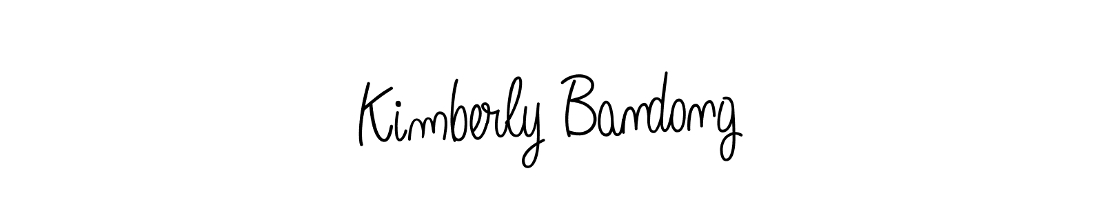 Make a beautiful signature design for name Kimberly Bandong. With this signature (Angelique-Rose-font-FFP) style, you can create a handwritten signature for free. Kimberly Bandong signature style 5 images and pictures png